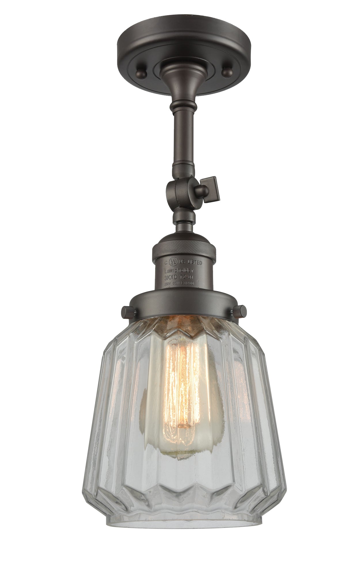 Franklin Restoration Semi-Flush Mount Brass