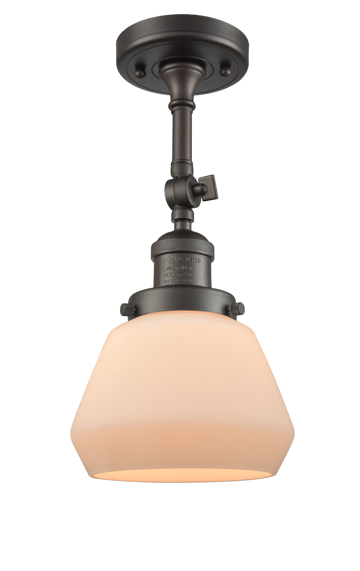 Franklin Semi-Flush Mount Brushed Nickel Steel