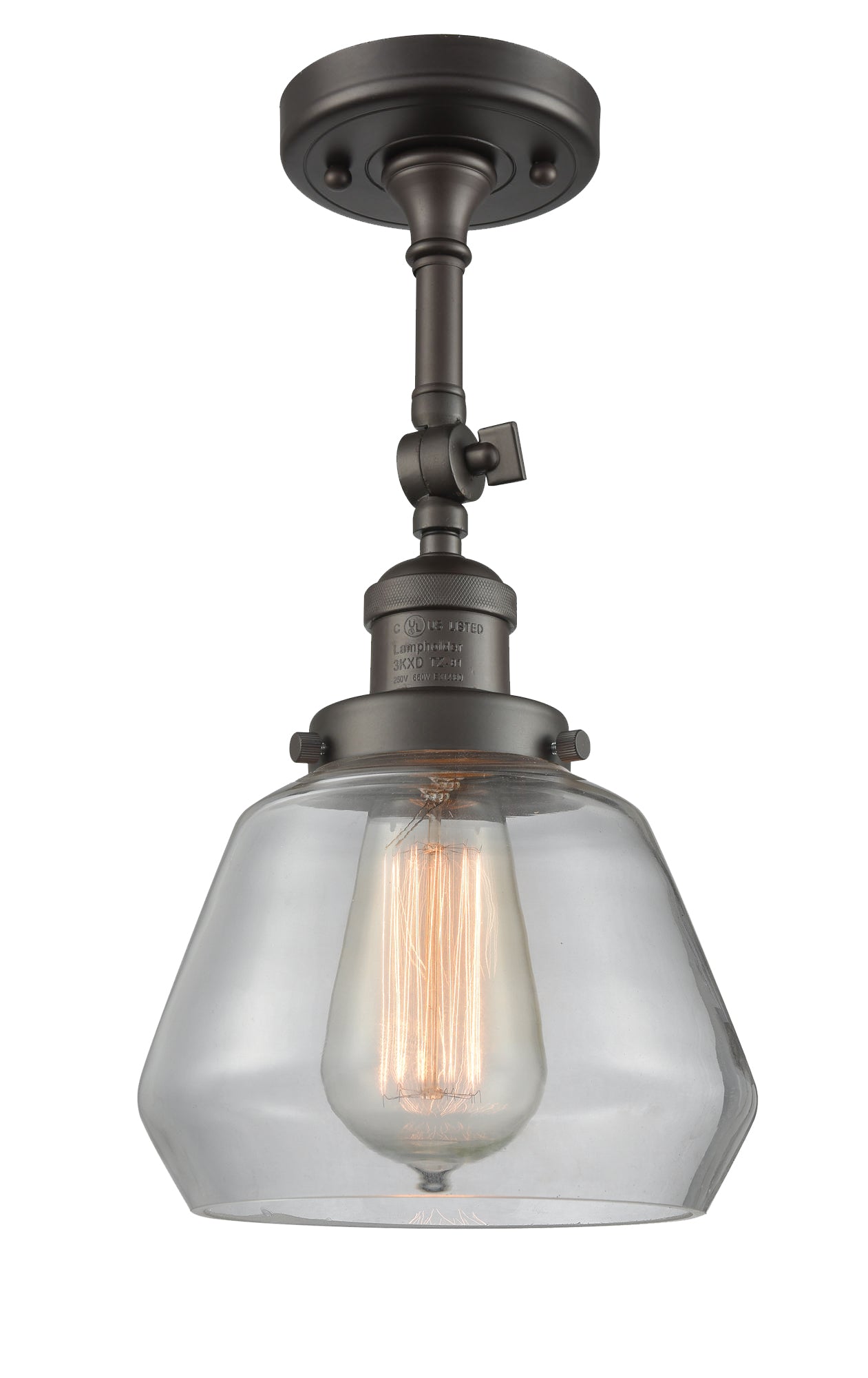 Franklin Semi-Flush Mount Brushed Satin Nickel