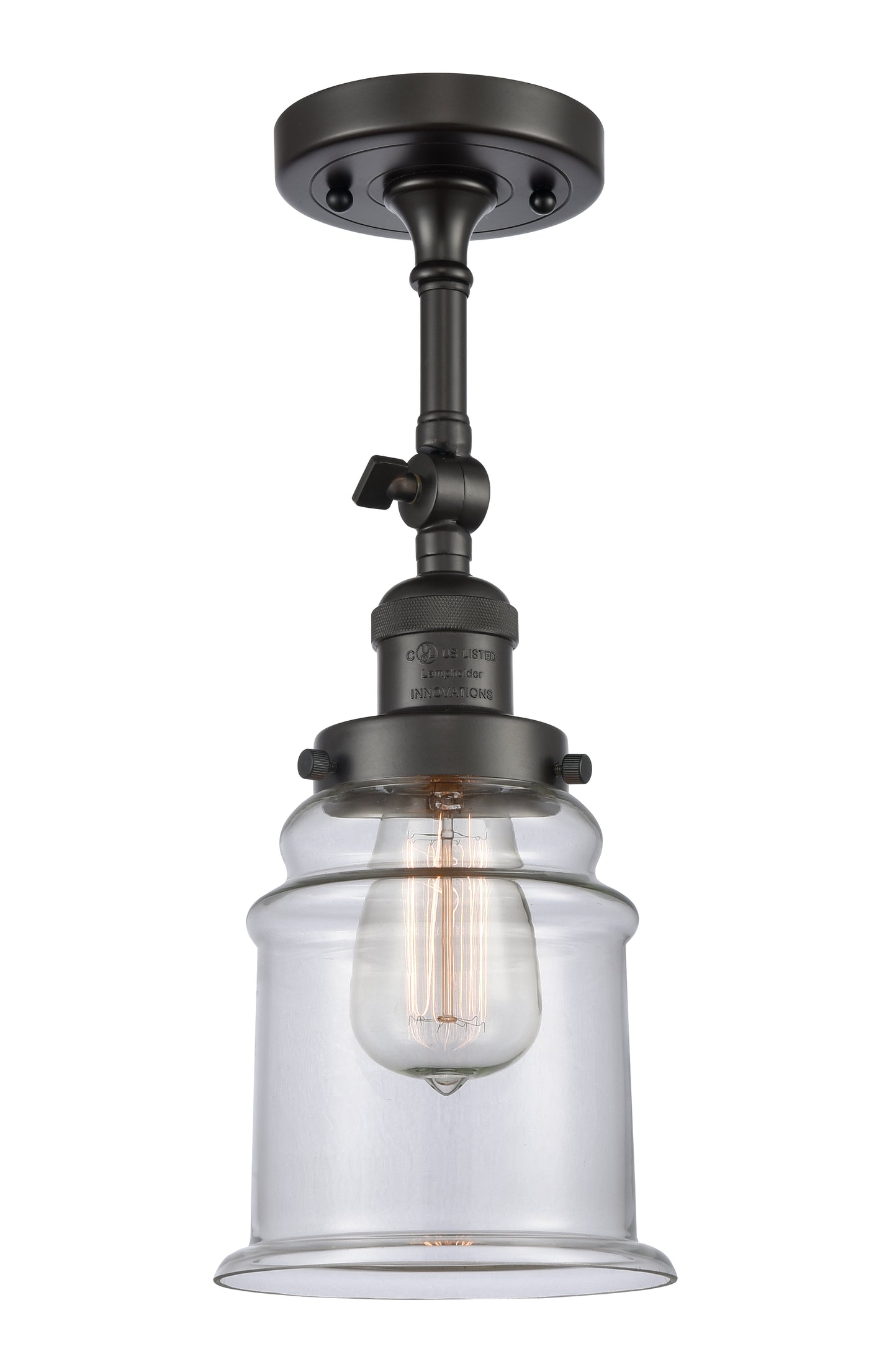 Franklin Semi-Flush Mount Brushed Nickel