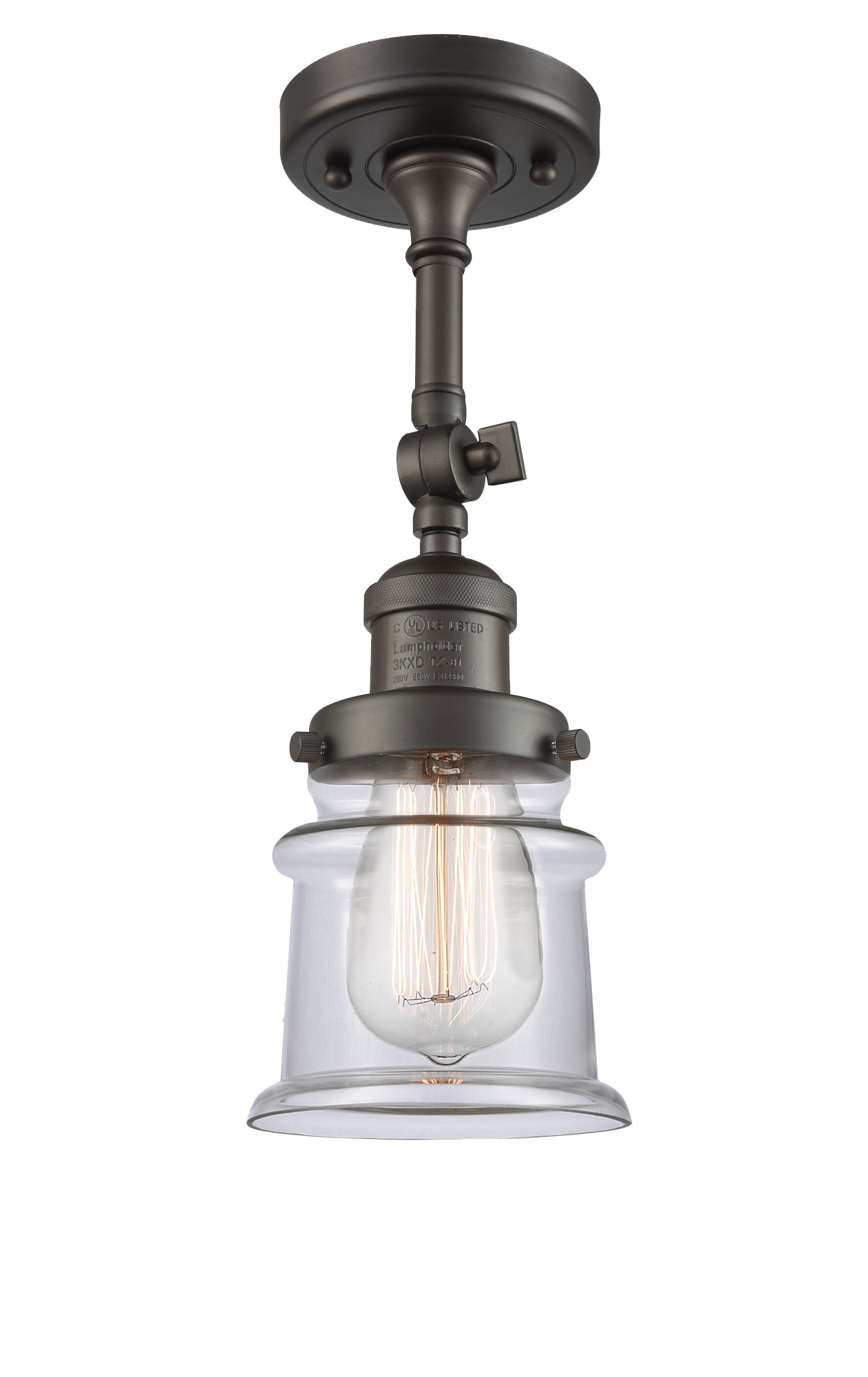 Franklin Semi-Flush Mount Brushed Nickel
