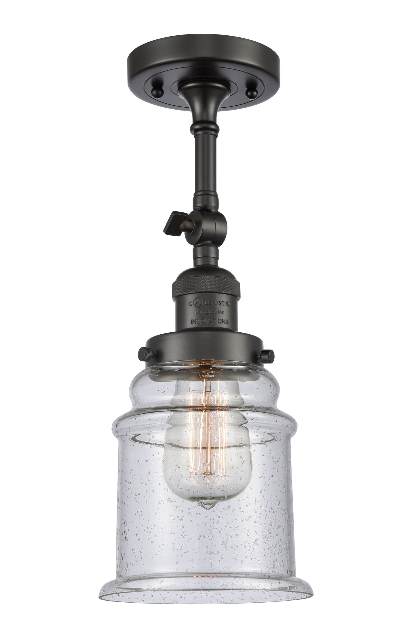 Franklin Semi-Flush Mount Brushed Nickel