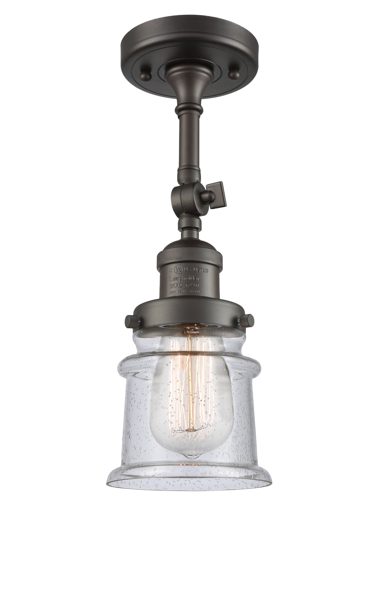 Franklin Semi-Flush Mount Brushed Satin Nickel