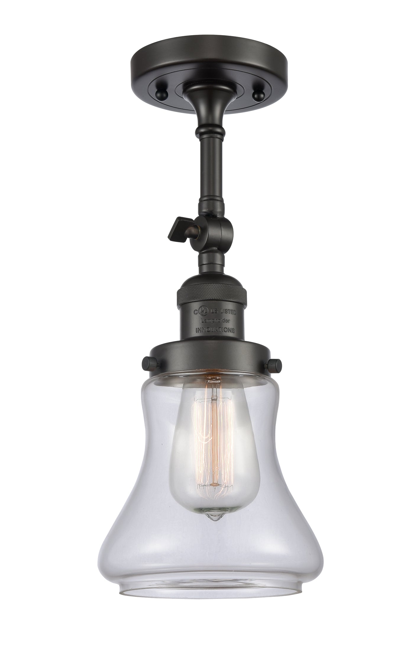 Franklin Semi-Flush Mount Brushed Nickel