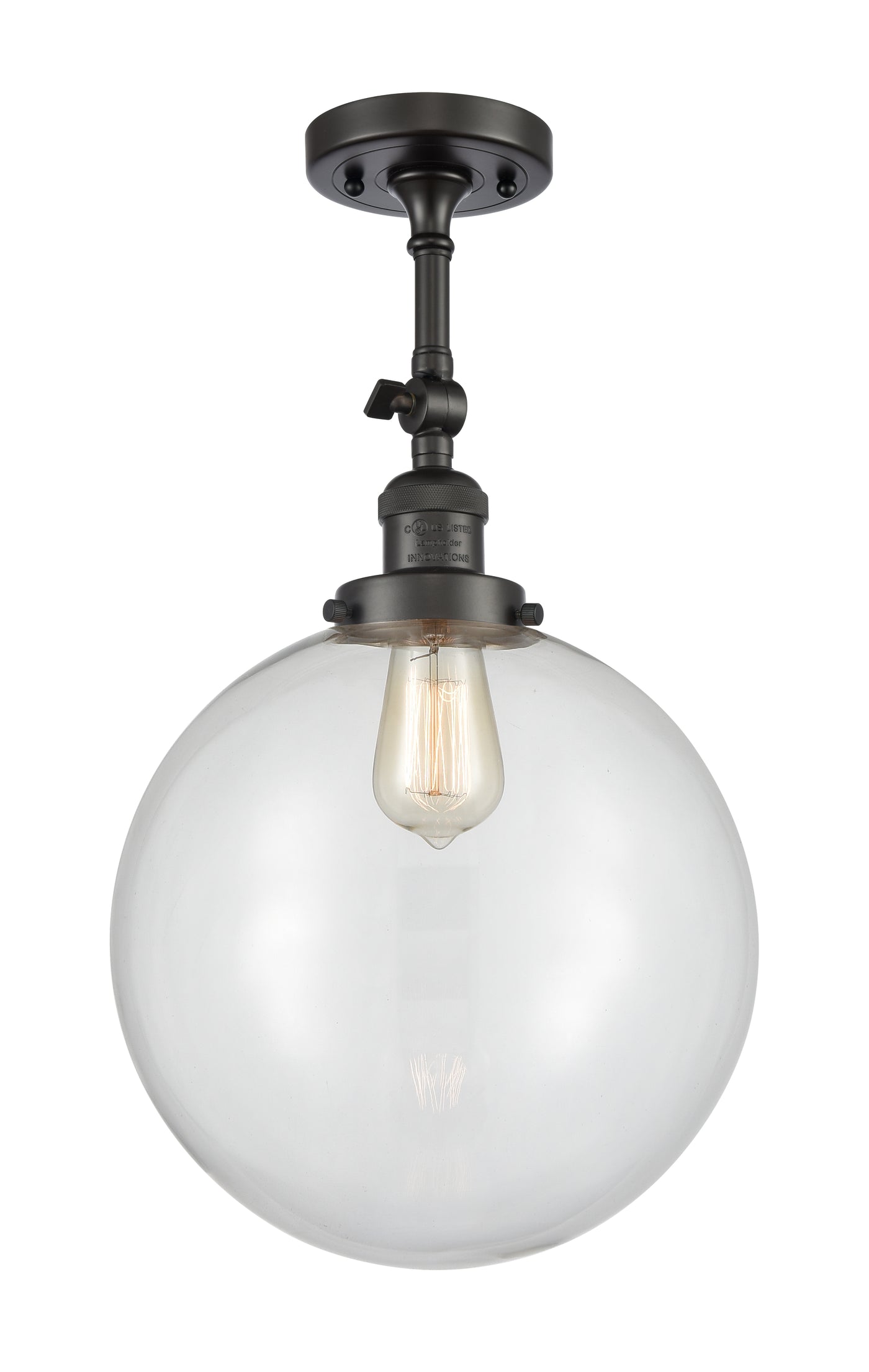 Franklin Semi-Flush Mount Brushed Satin Nickel