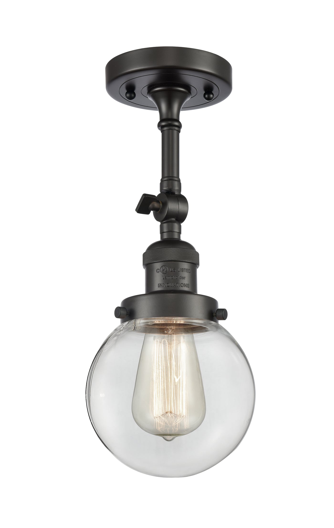 Franklin Semi-Flush Mount Brushed Satin Nickel