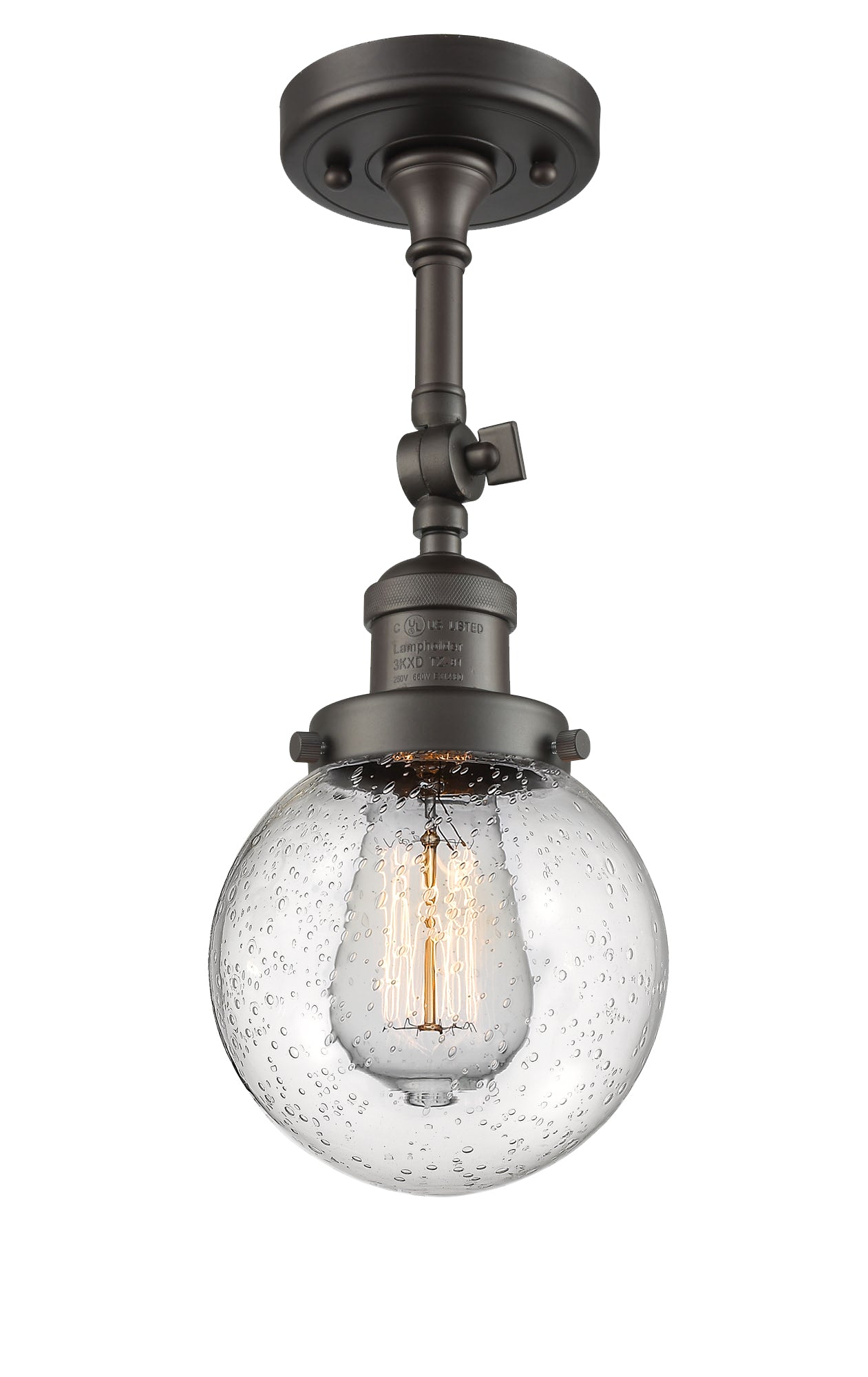 Franklin Semi-Flush Mount Brushed Satin Nickel