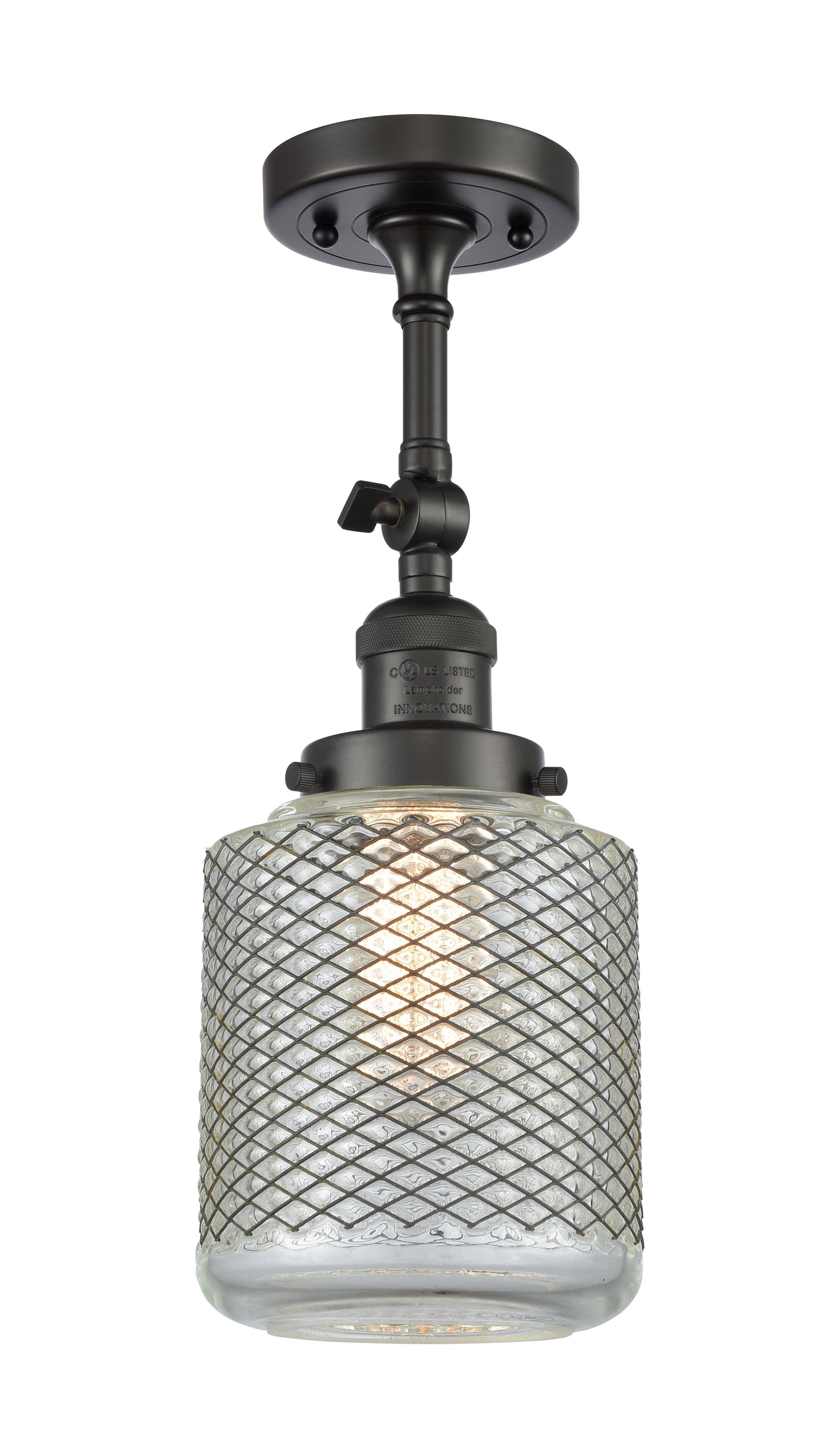 Franklin Semi-Flush Mount Brushed Nickel
