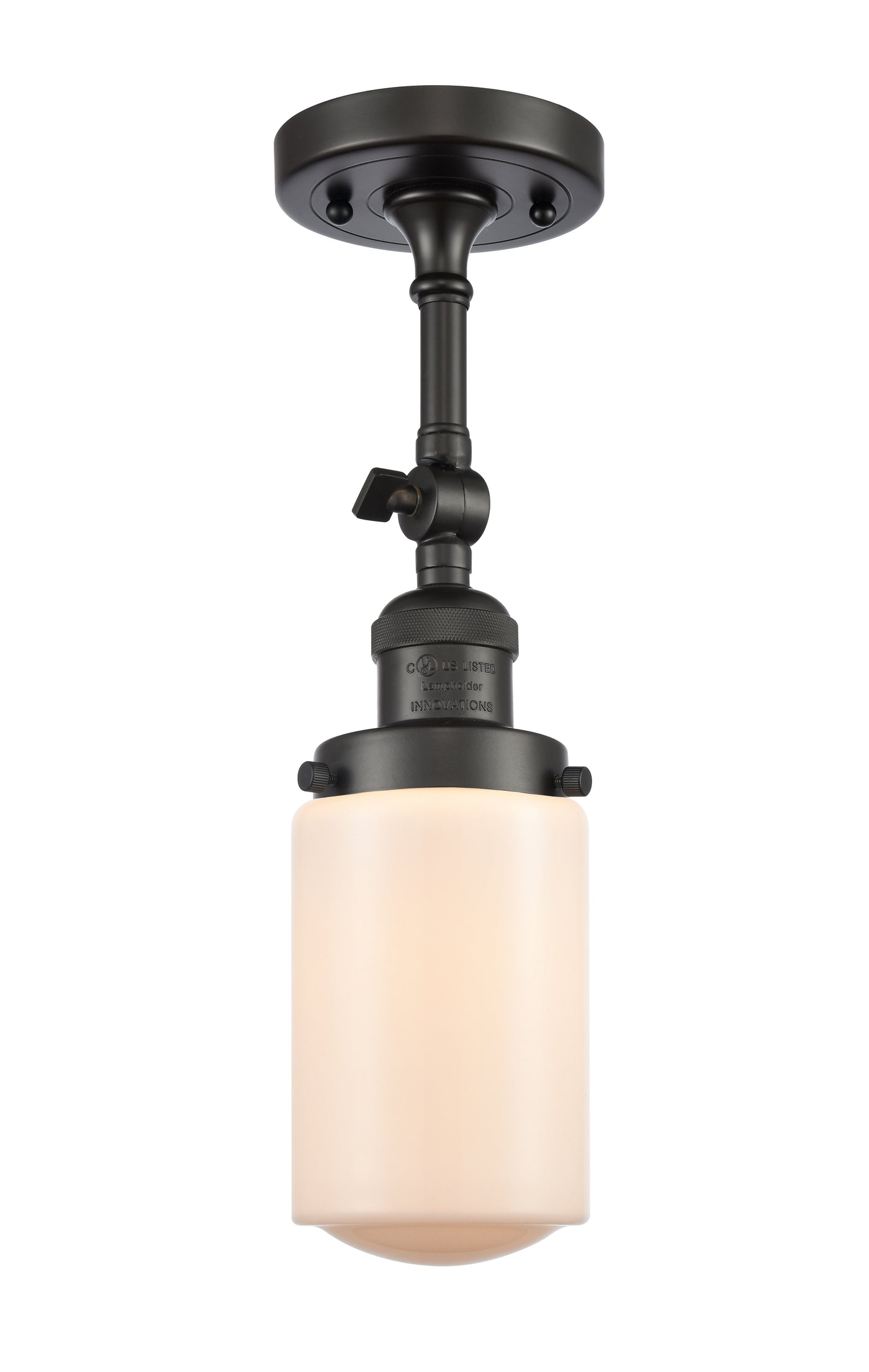 Franklin Semi-Flush Mount Brushed Satin Nickel