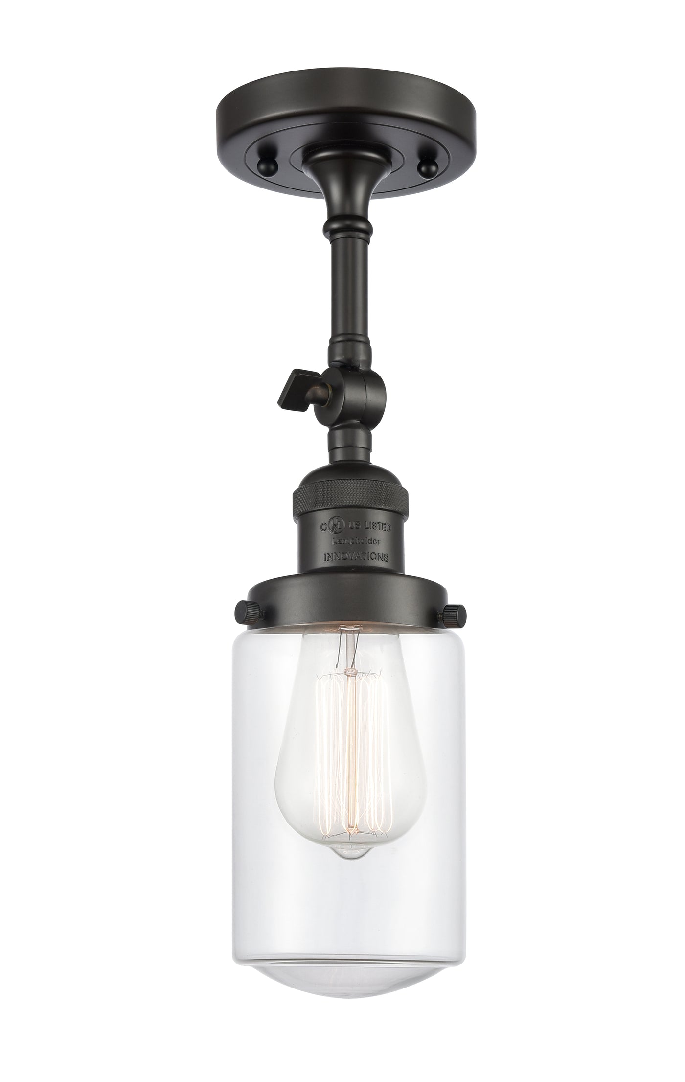 Franklin Semi-Flush Mount Brushed Satin Nickel