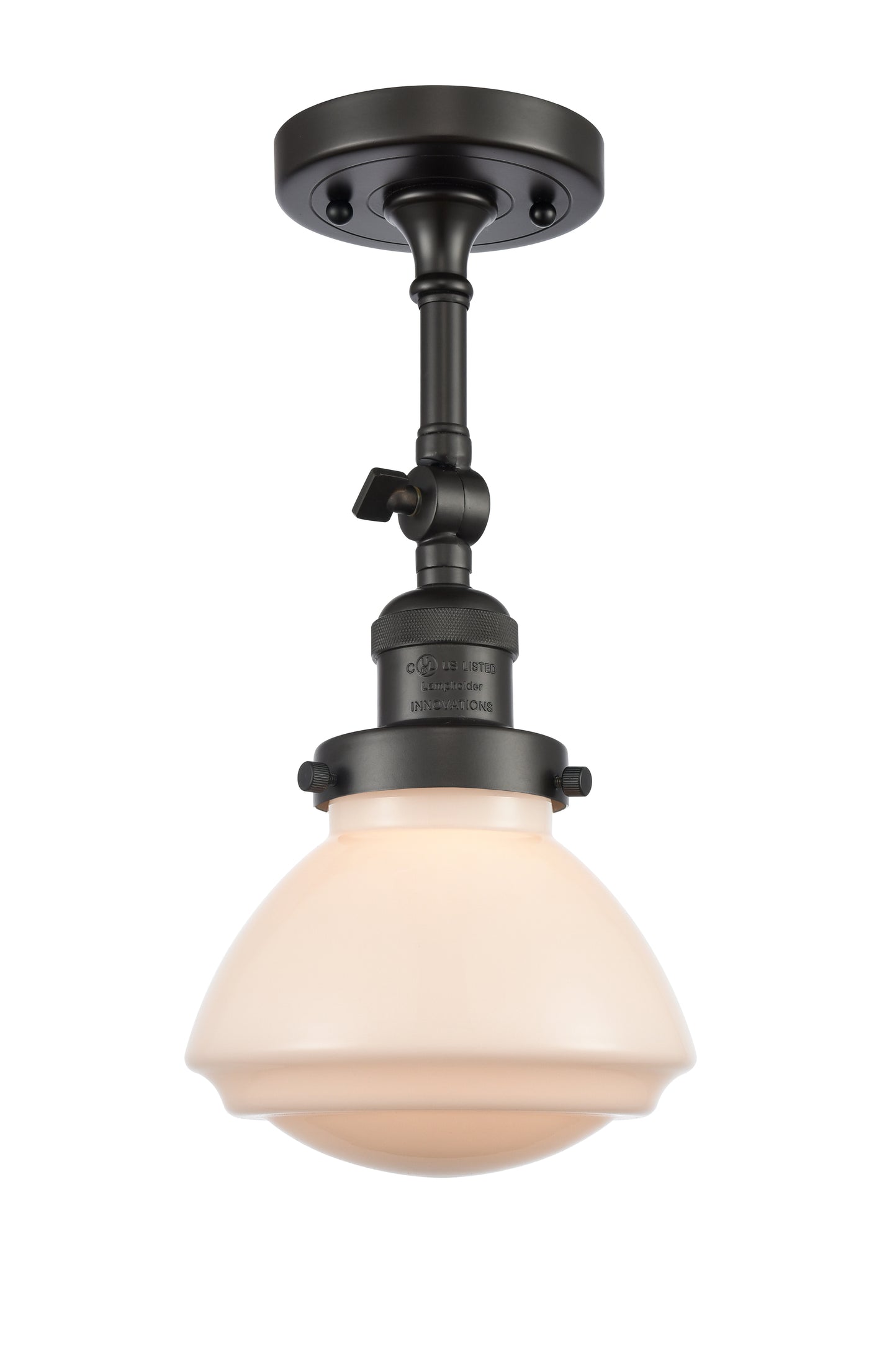 Franklin Semi-Flush Mount Brushed Satin Nickel