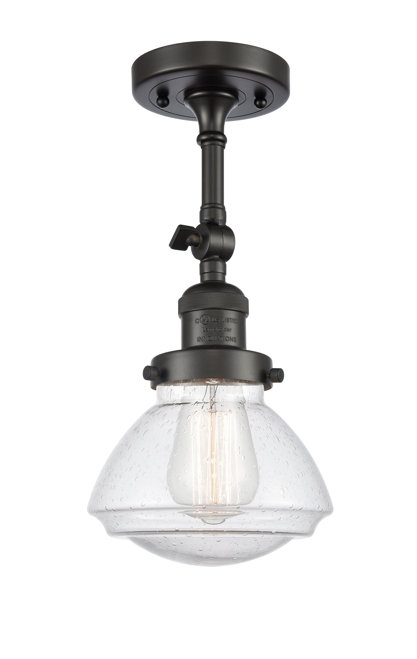 Franklin Semi-Flush Mount Brushed Satin Nickel