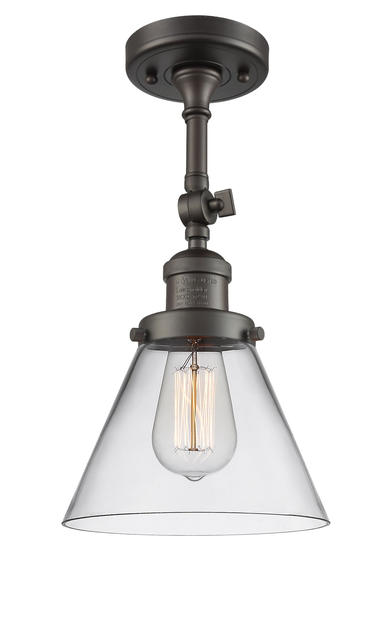 Franklin Semi-Flush Mount Brushed Satin Nickel