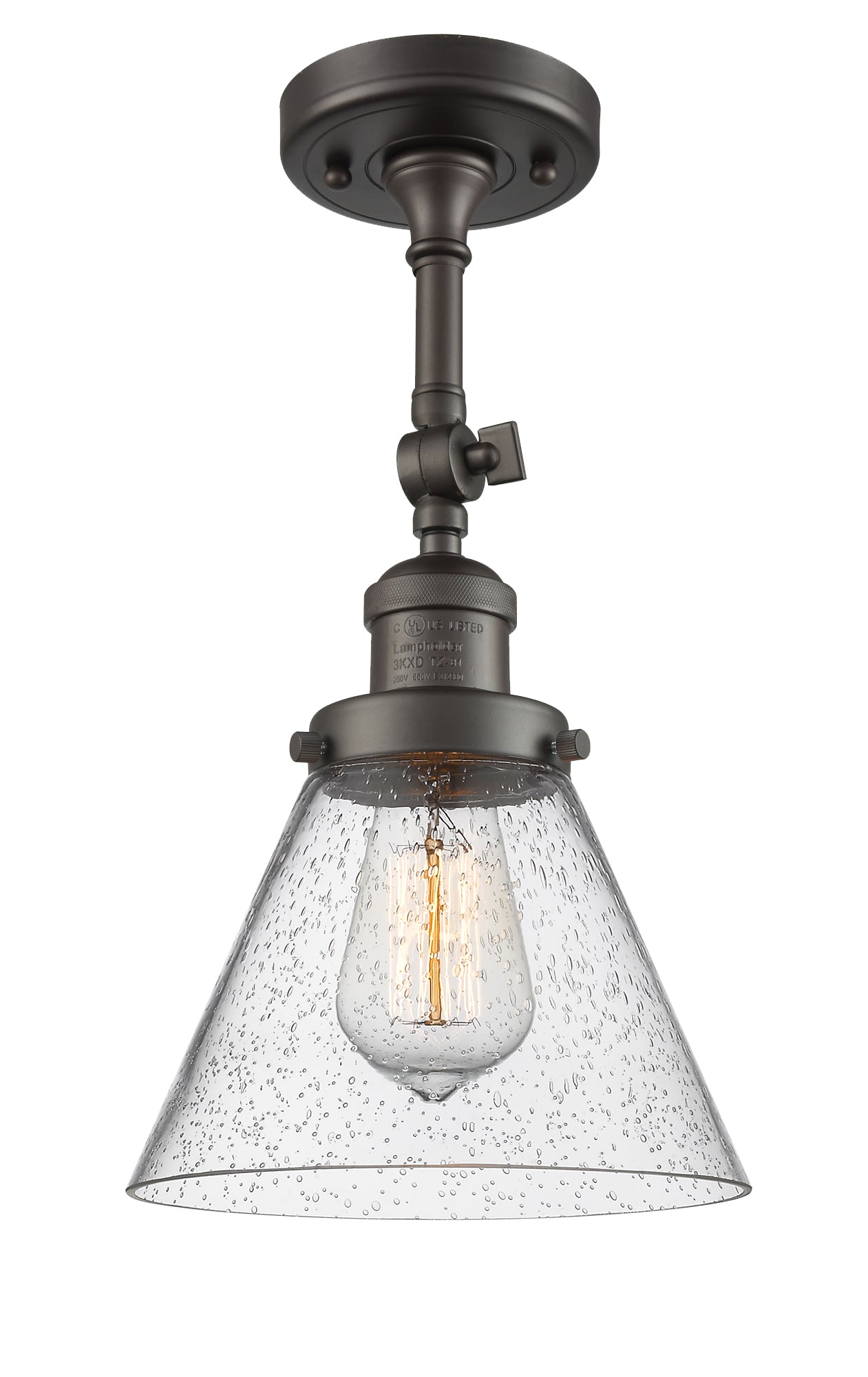 Franklin Semi-Flush Mount Brushed Satin Nickel