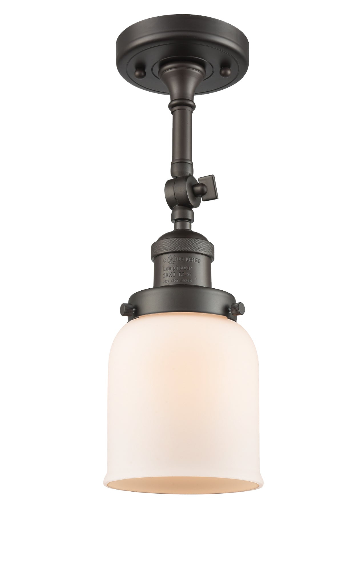 Franklin Semi-Flush Mount Satin Nickel