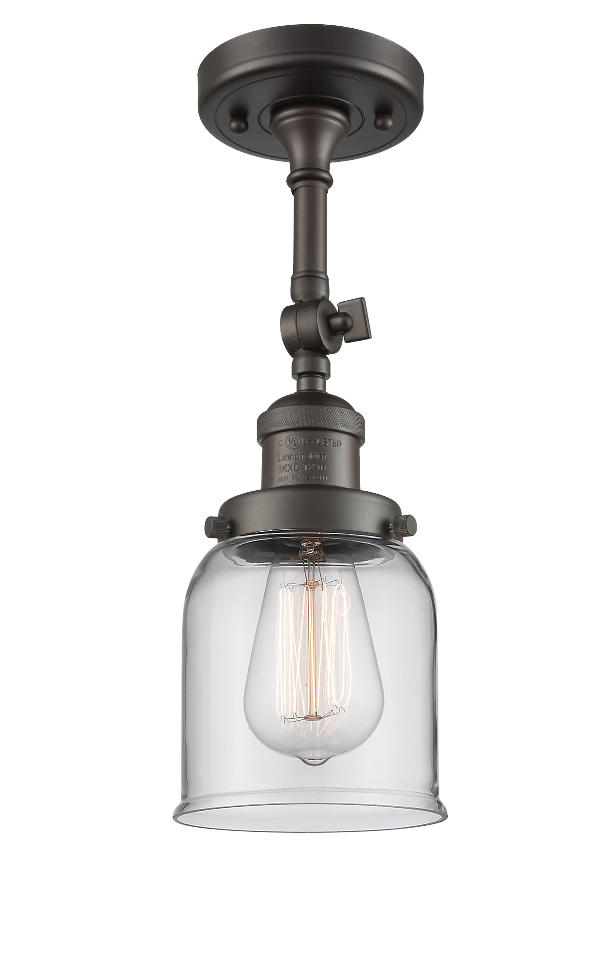 Franklin Semi-Flush Mount Satin Nickel