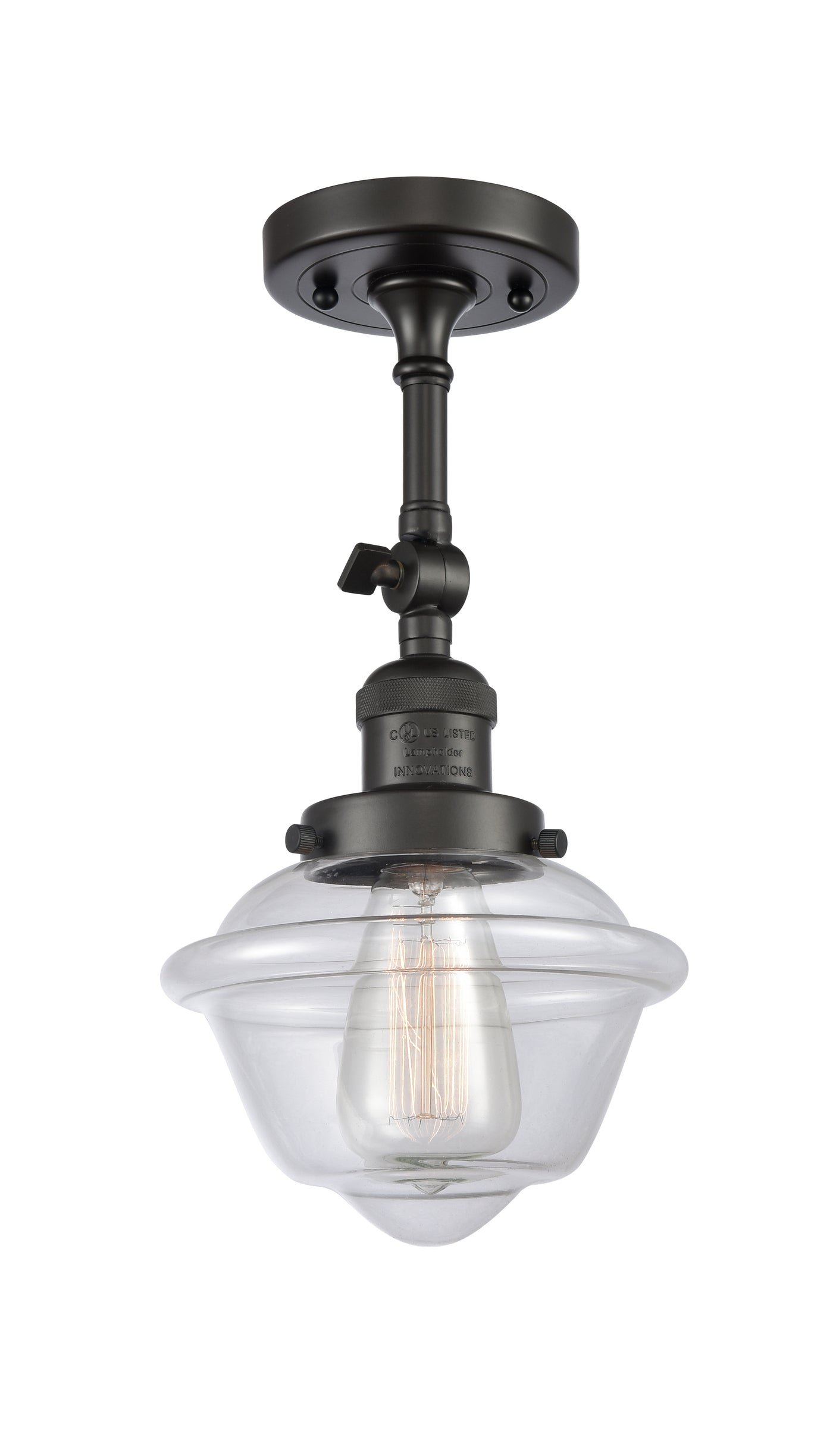 Franklin Semi-Flush Mount Brushed Nickel