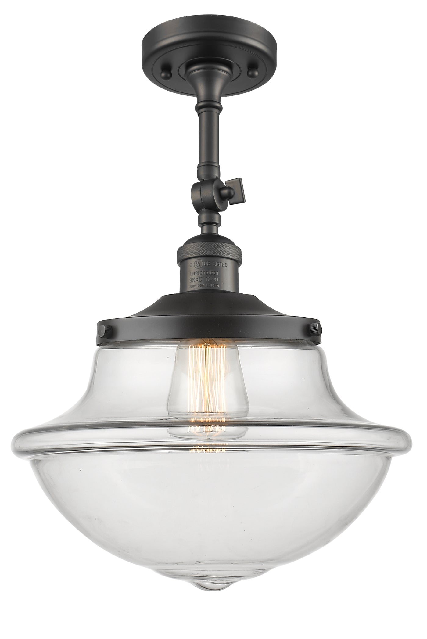 Franklin Semi-Flush Mount Brushed Nickel