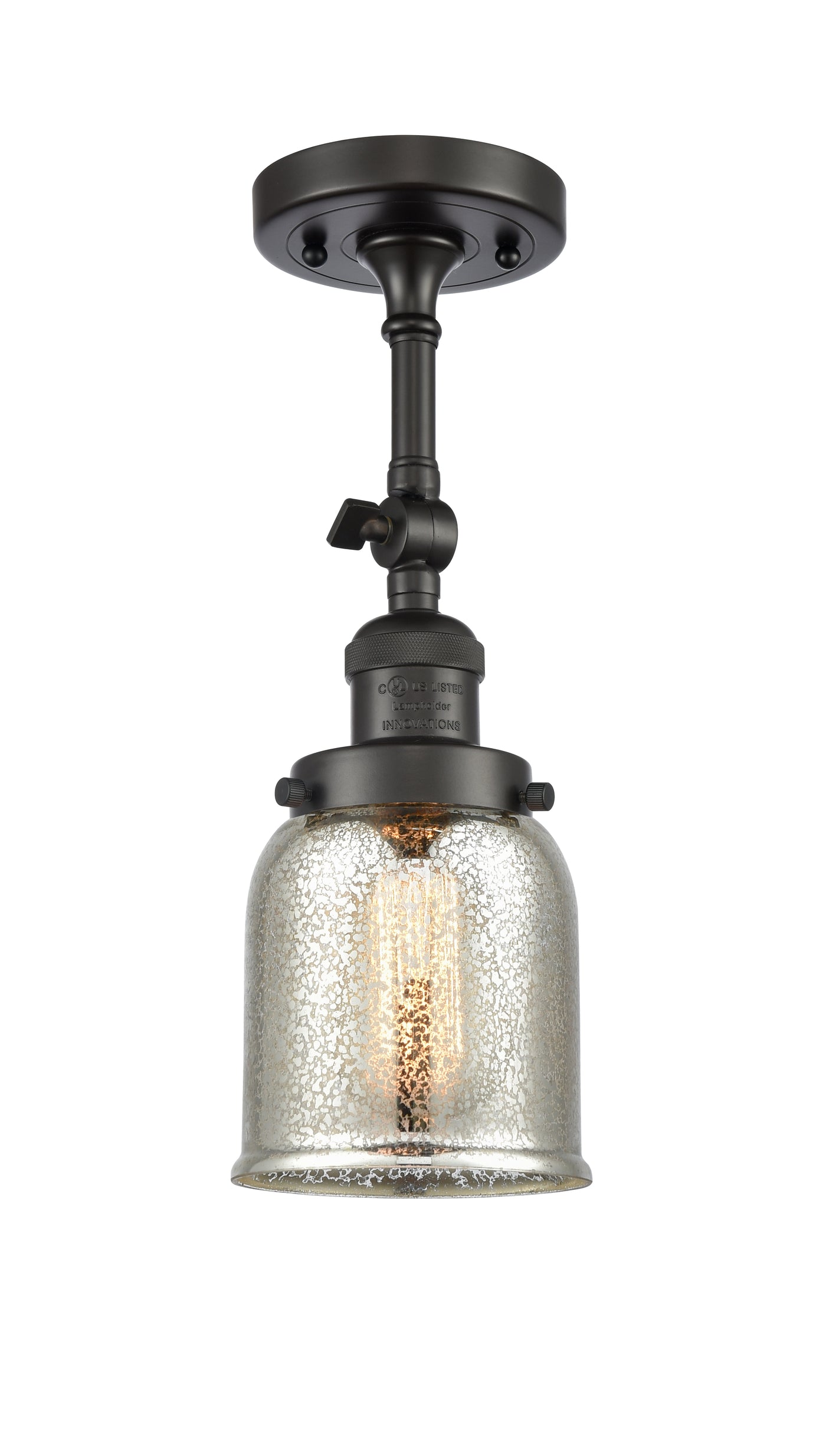 Franklin Semi-Flush Mount Satin Nickel