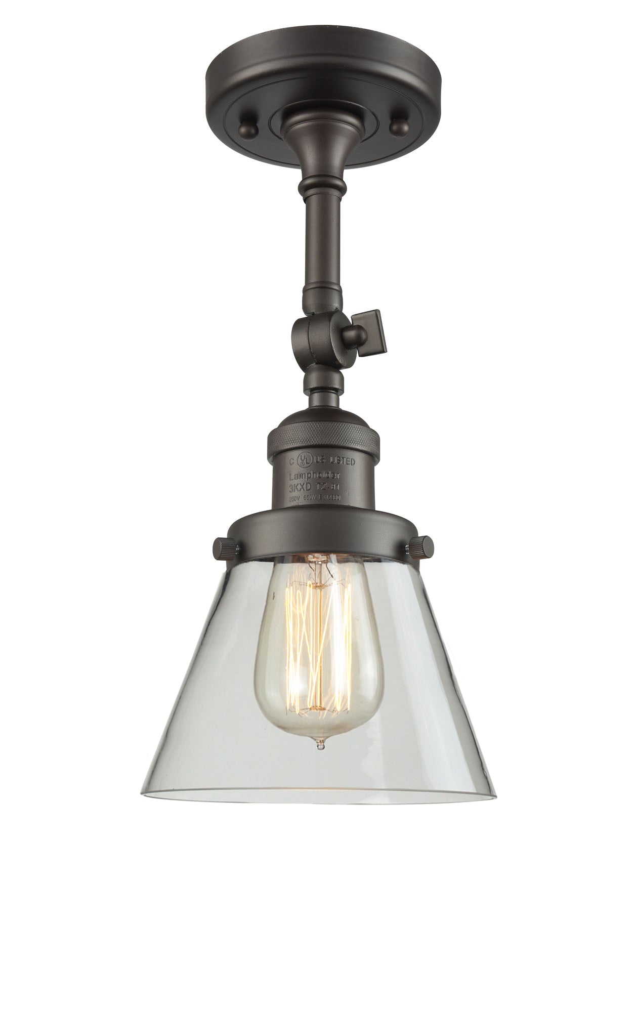 Franklin Semi-Flush Mount Seedy Glass Satin