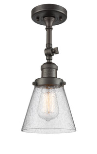 Franklin Semi-Flush Mount Seedy Glass Satin