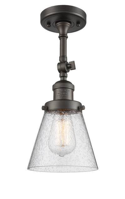 Franklin Semi-Flush Mount Seedy Glass Satin