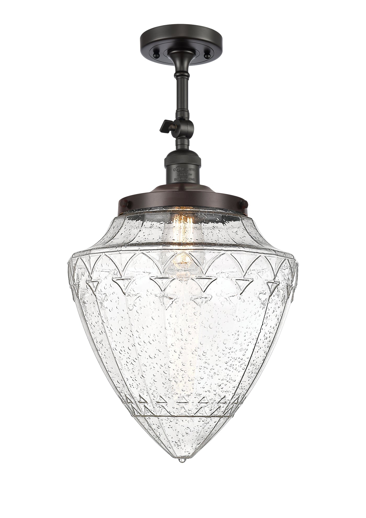 Franklin Semi-Flush Mount Brushed Nickel