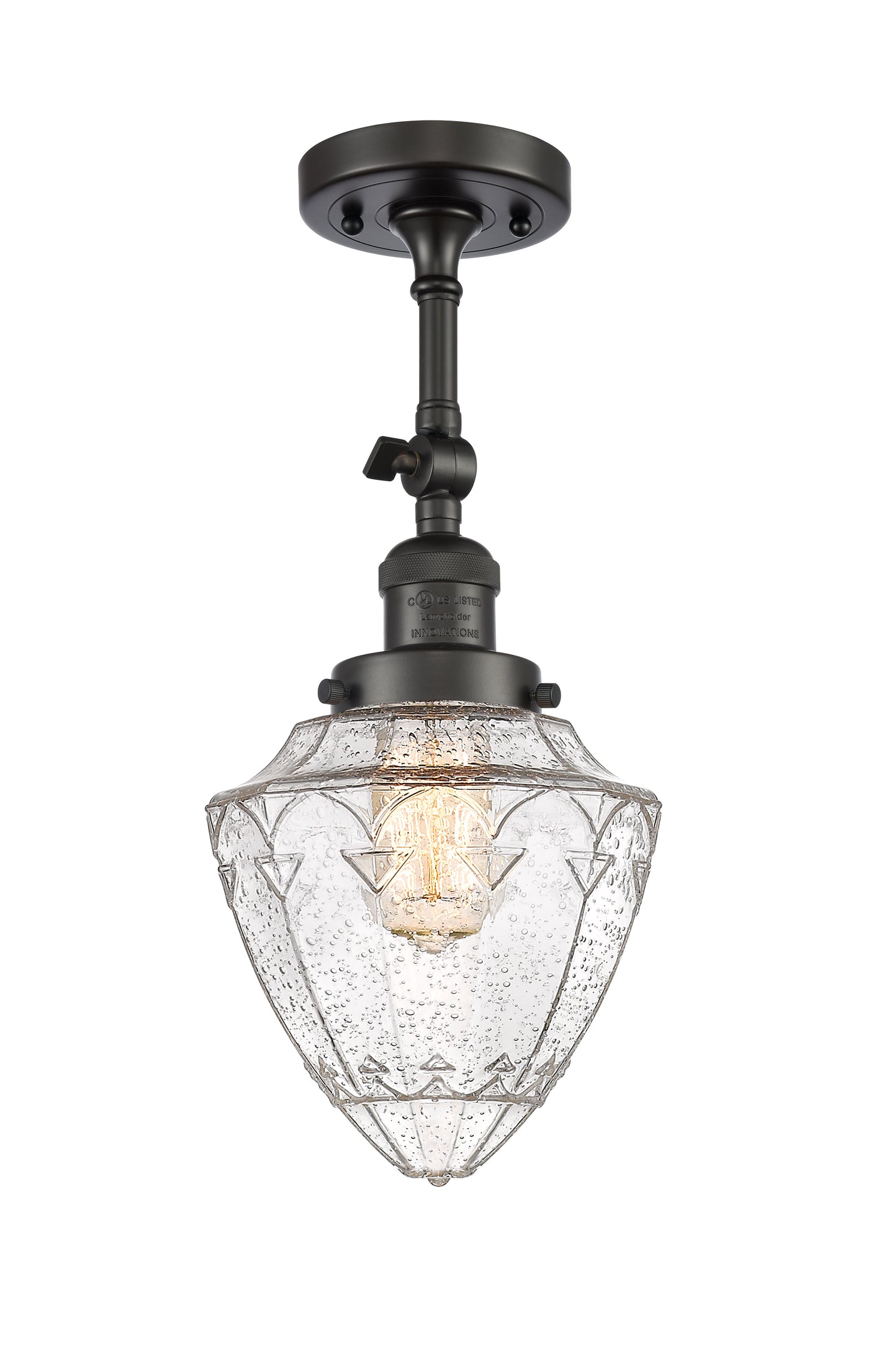 Franklin Semi-Flush Mount Brushed Satin Nickel