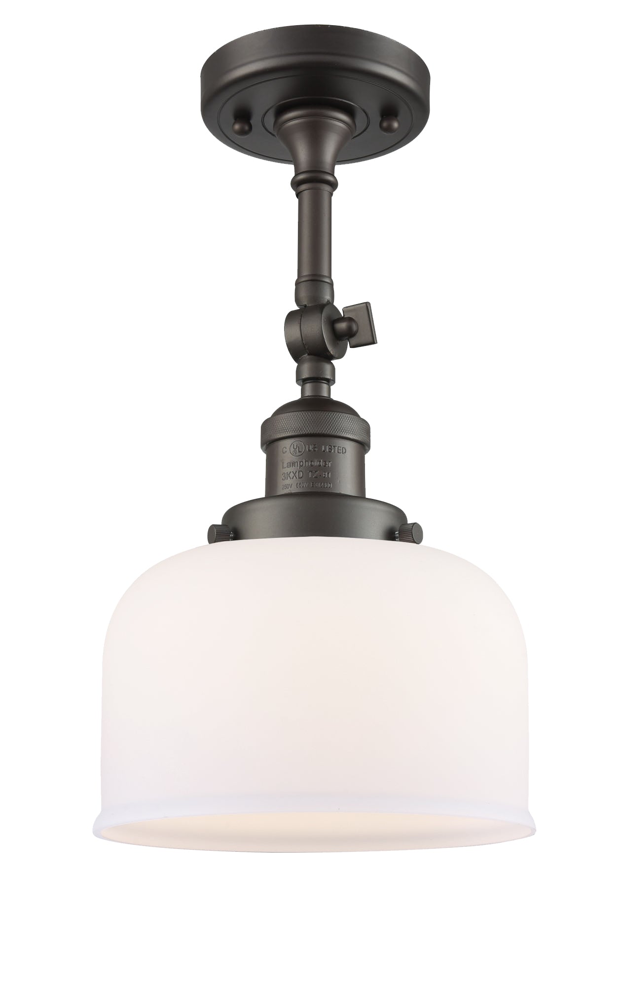 Franklin Semi-Flush Mount Brushed Satin Nickel