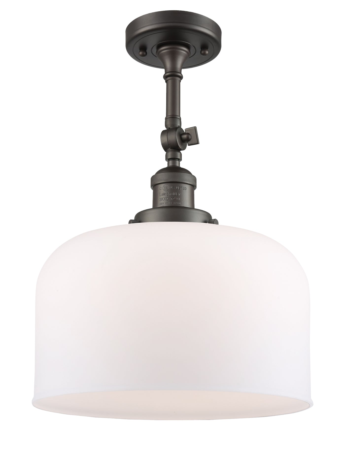 Franklin Semi-Flush Mount Brushed Nickel