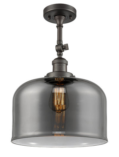 Bell 12-Inch 1-Light Semi-Flush Mount 16.5-Inch High