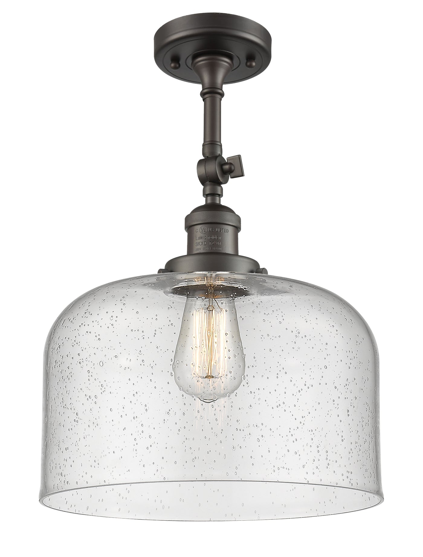 Franklin Semi-Flush Mount Brushed Nickel
