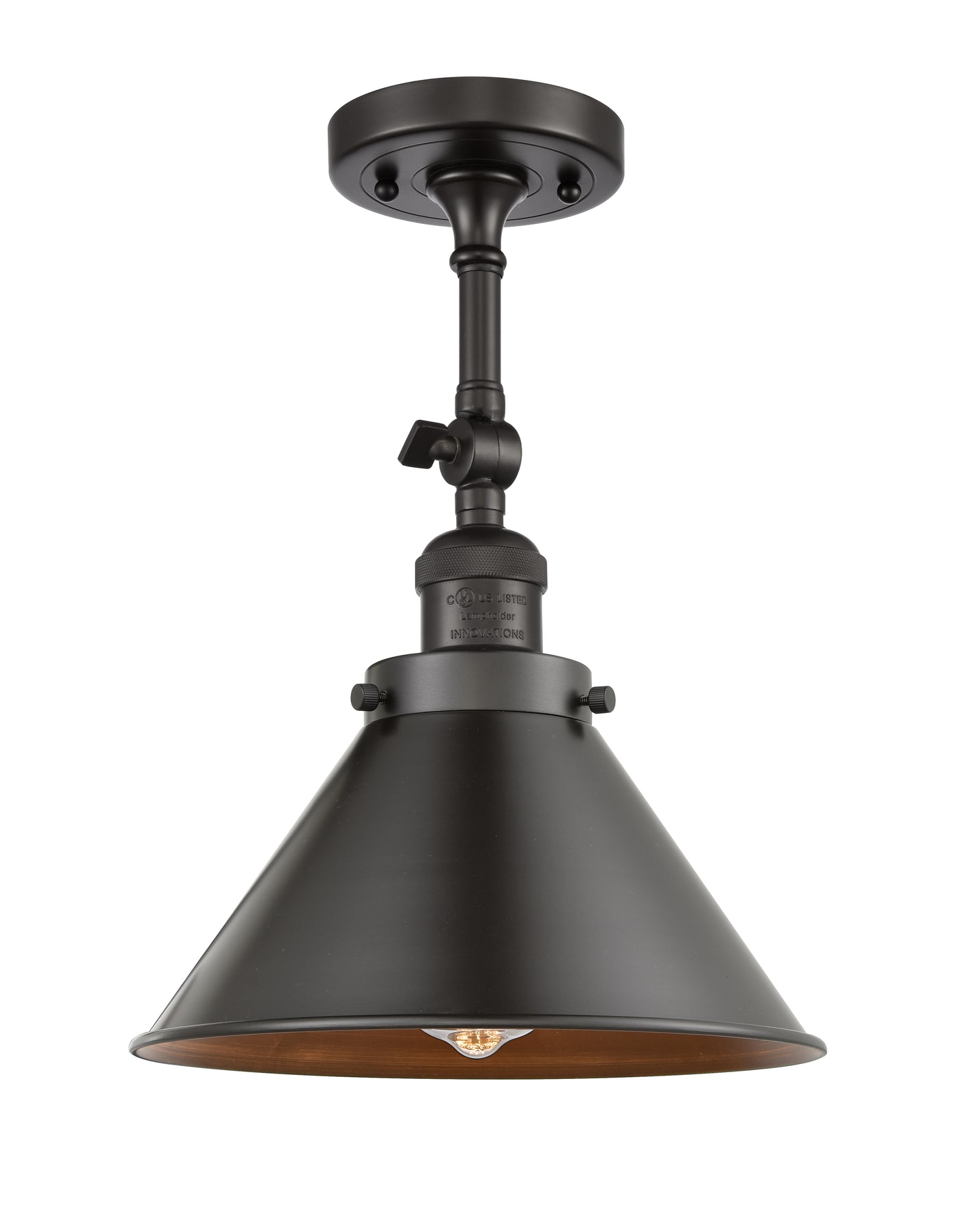 Franklin Semi-Flush Mount Brushed Satin Nickel