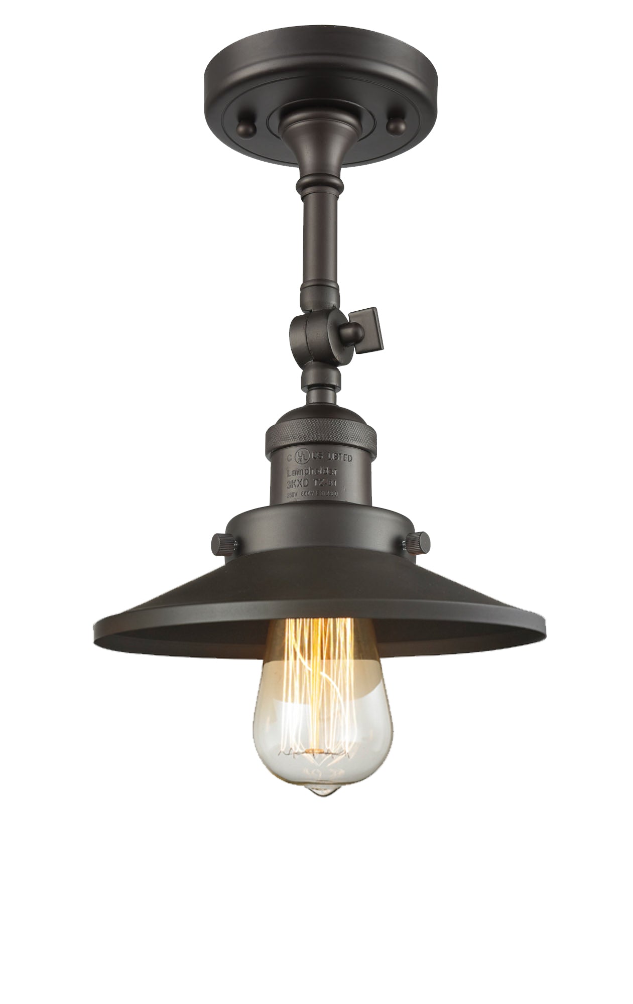 Franklin Semi-Flush Mount Brushed Nickel