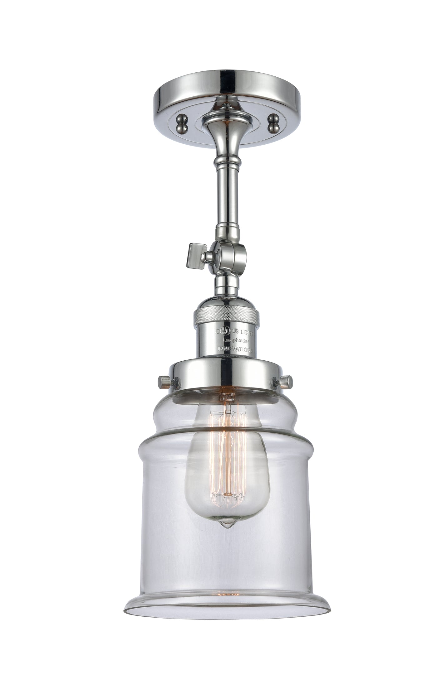 Franklin Semi-Flush Mount Brushed Nickel