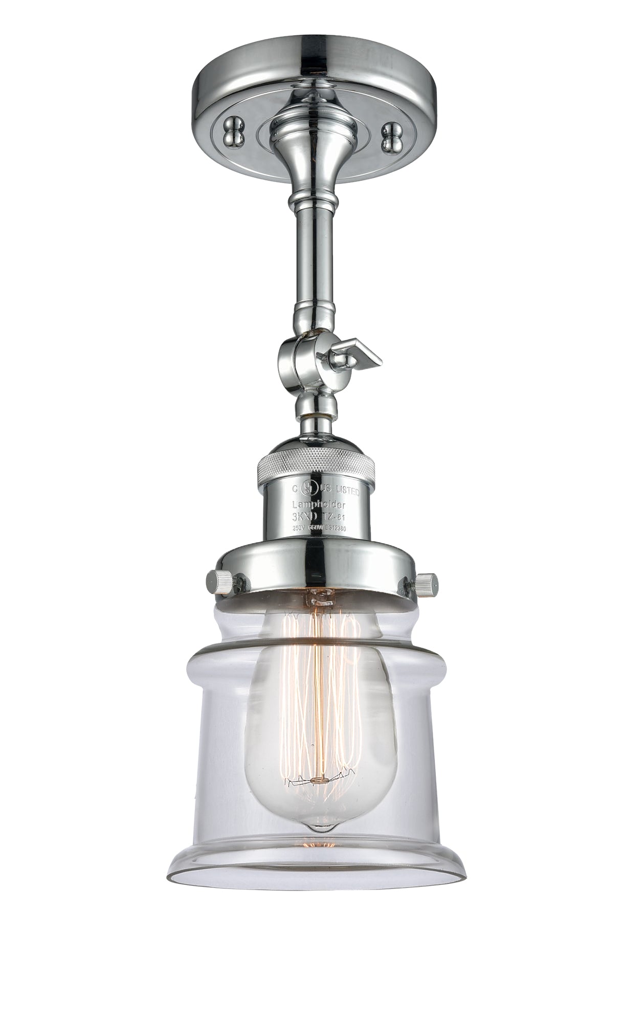 Franklin Semi-Flush Mount Brushed Satin Nickel