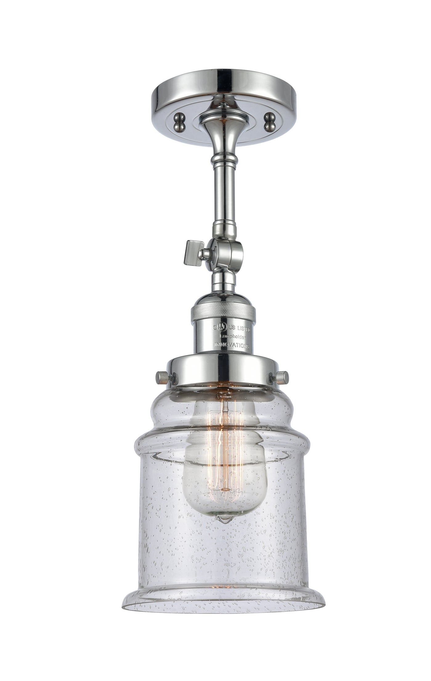 Franklin Semi-Flush Mount Brushed Nickel