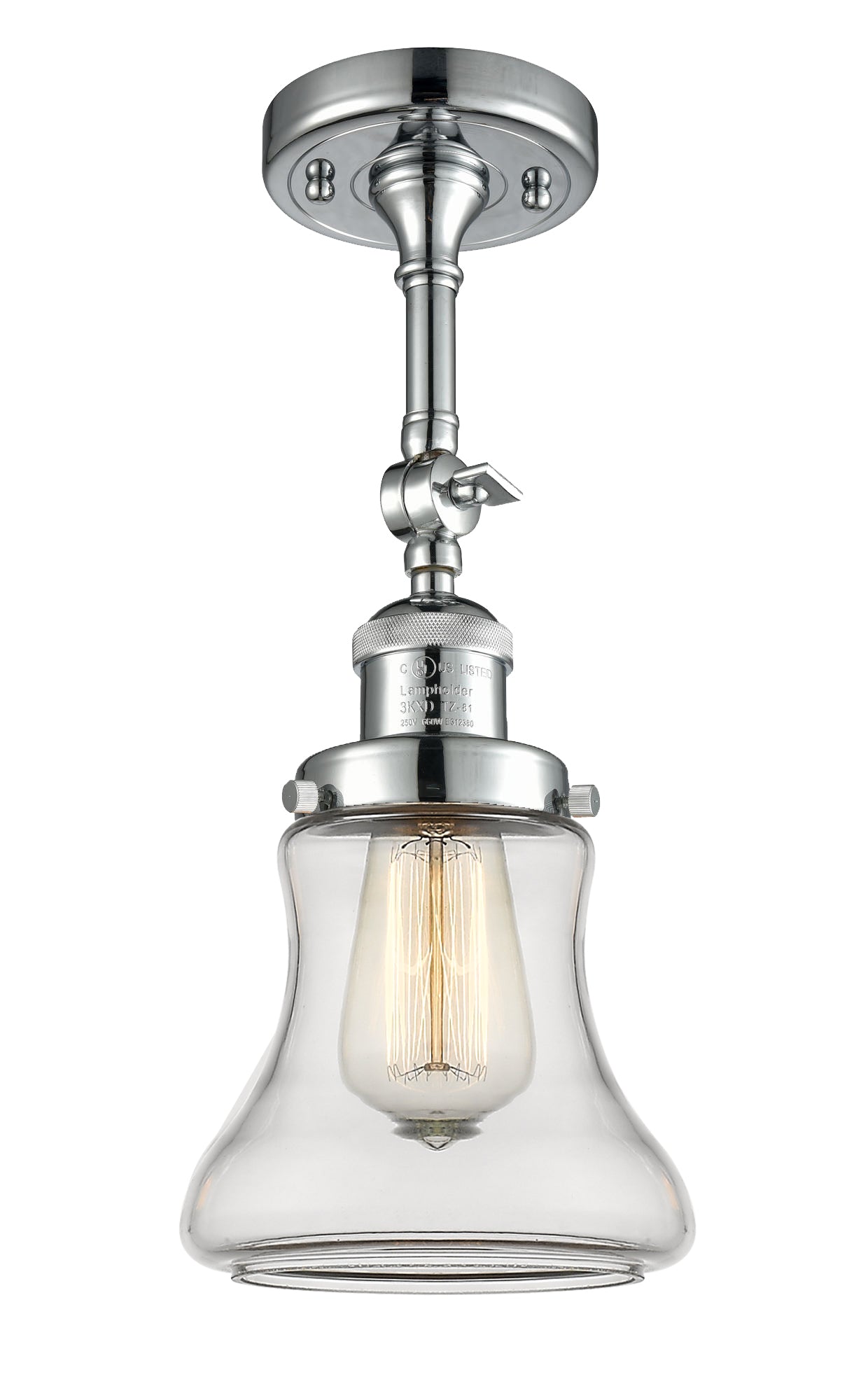 Franklin Semi-Flush Mount Brushed Nickel