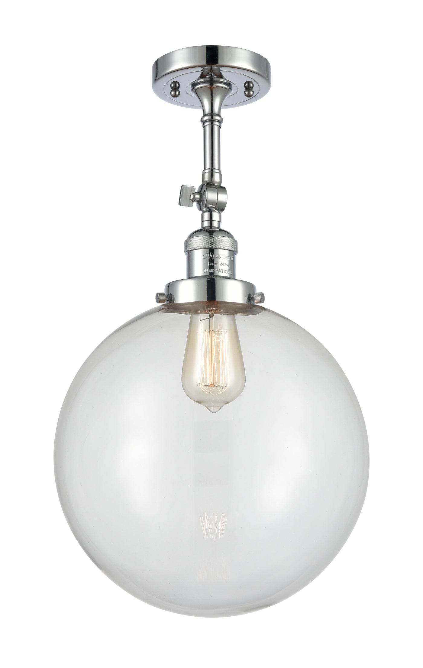 Franklin Semi-Flush Mount Brushed Satin Nickel