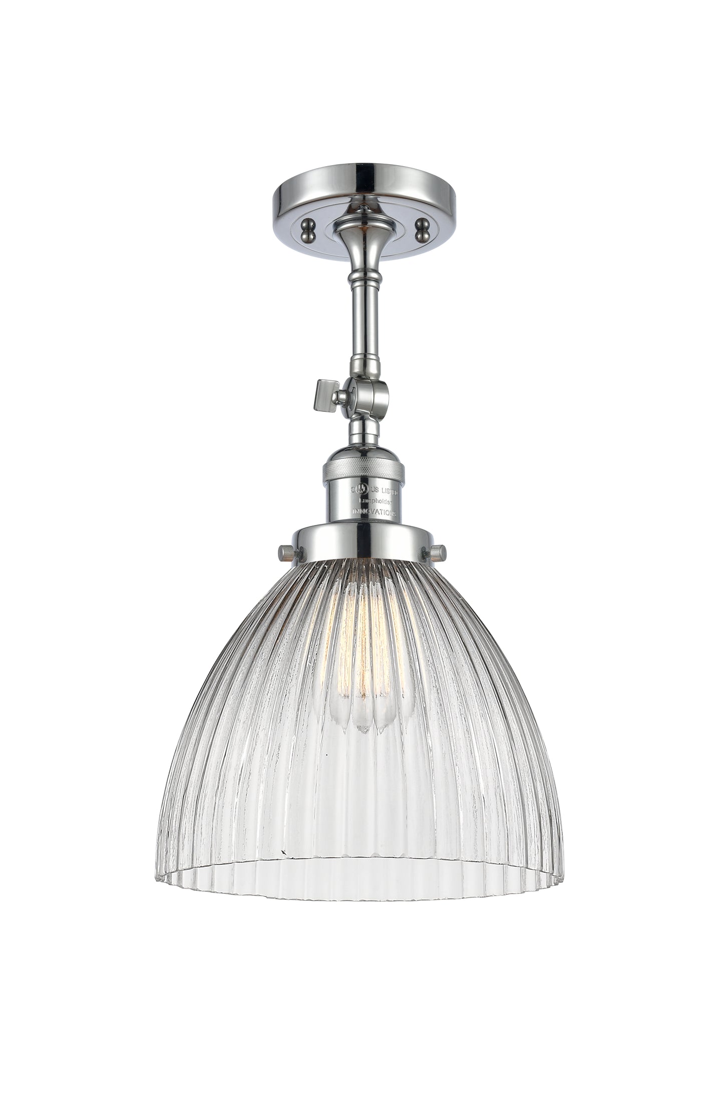 Franklin Semi-Flush Mount Brushed Nickel