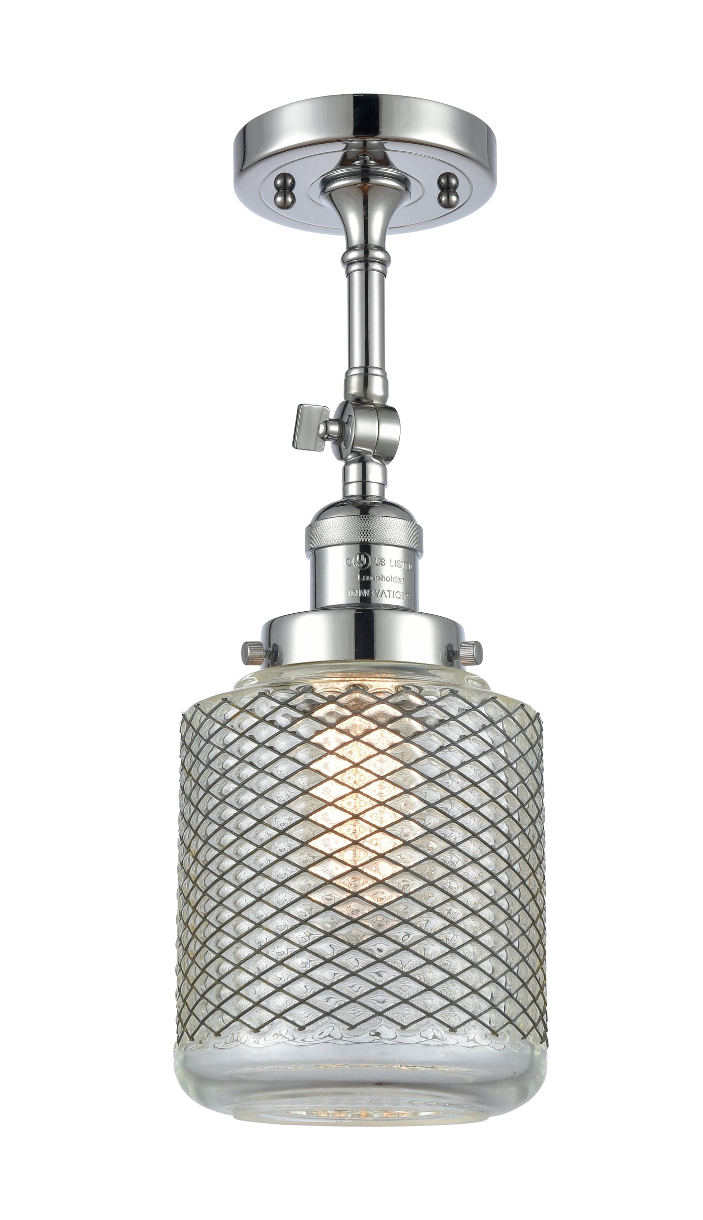 Franklin Semi-Flush Mount Brushed Satin Nickel