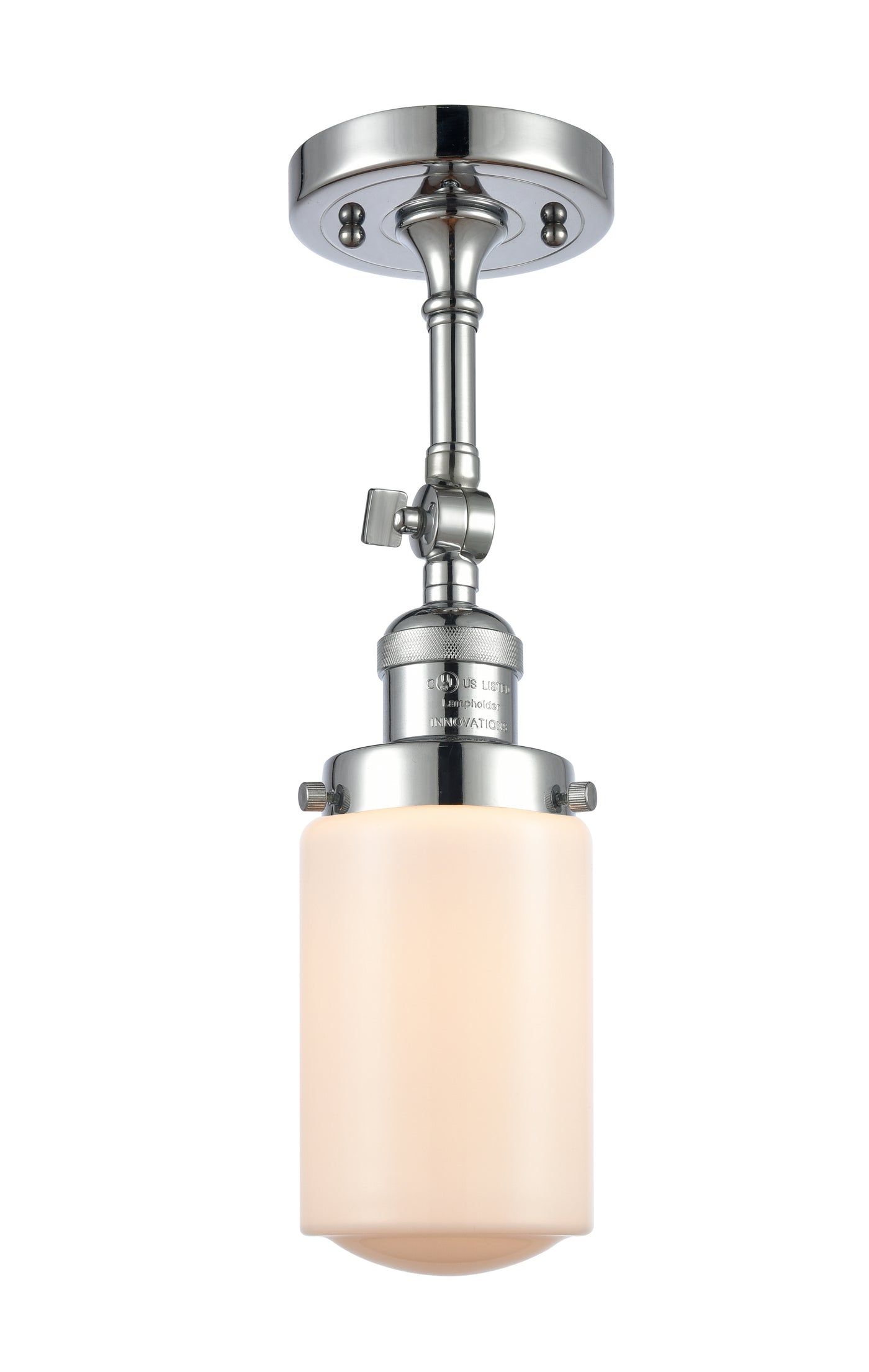 Franklin Semi-Flush Mount Brushed Satin Nickel