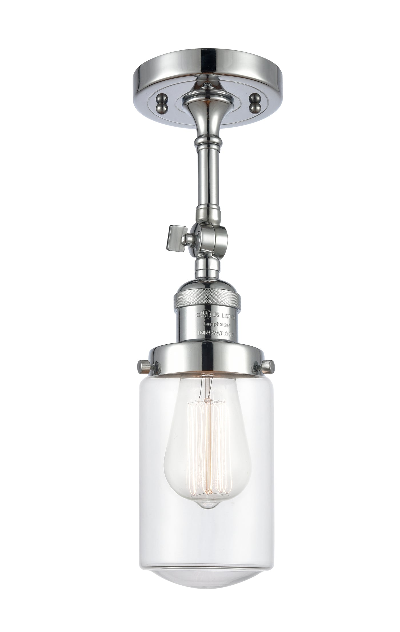 Franklin Semi-Flush Mount Brushed Satin Nickel