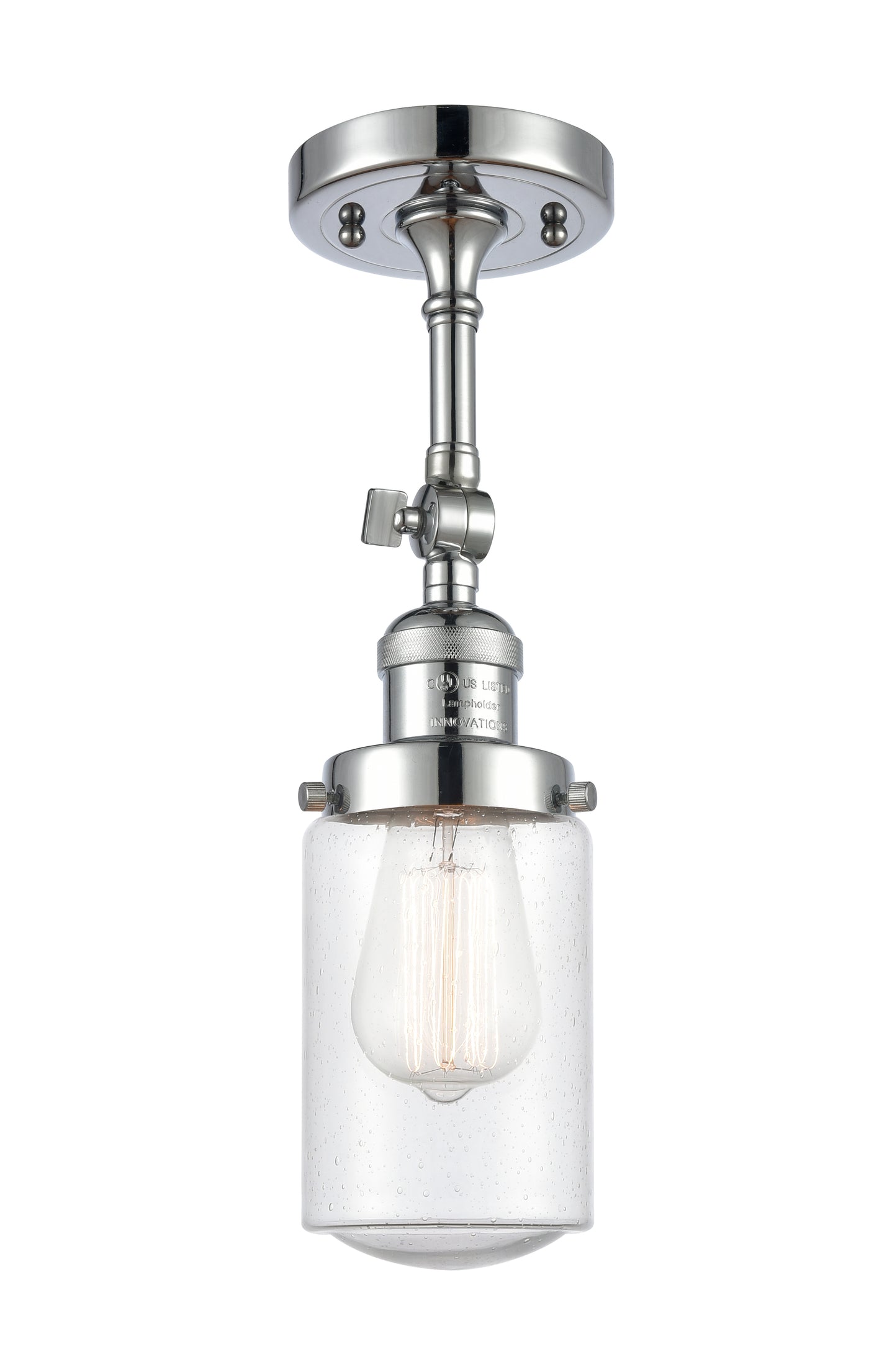 Franklin Semi-Flush Mount Brushed Satin Nickel