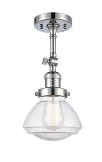 Franklin Semi-Flush Mount Brushed Satin Nickel