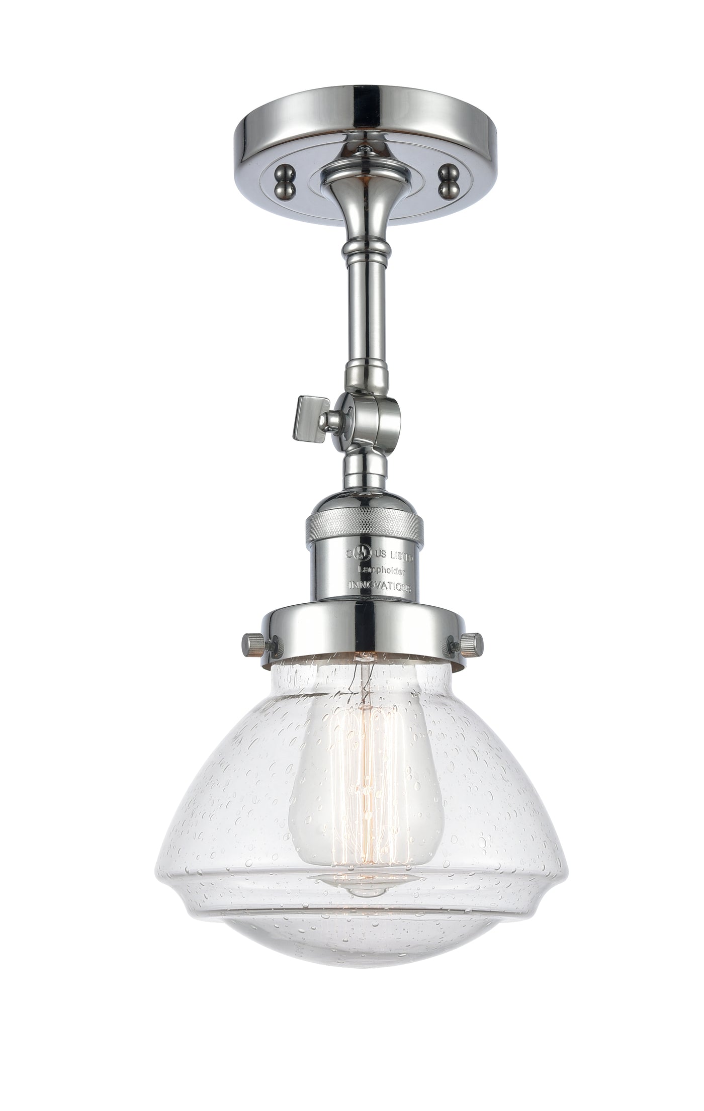 Franklin Semi-Flush Mount Brushed Satin Nickel