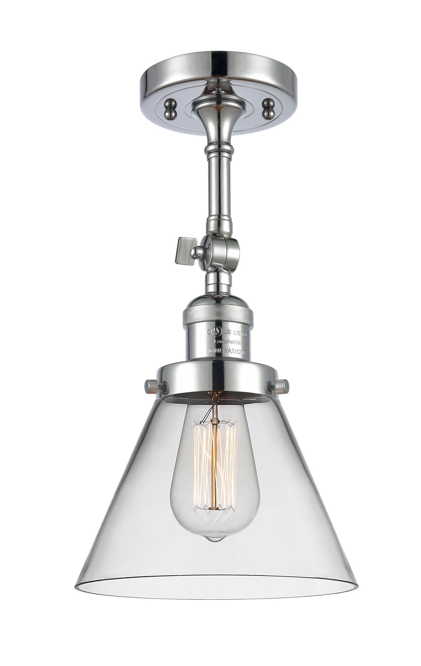 Franklin Semi-Flush Mount Brushed Nickel