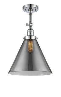 Franklin Semi-Flush Mount Glass Nickel