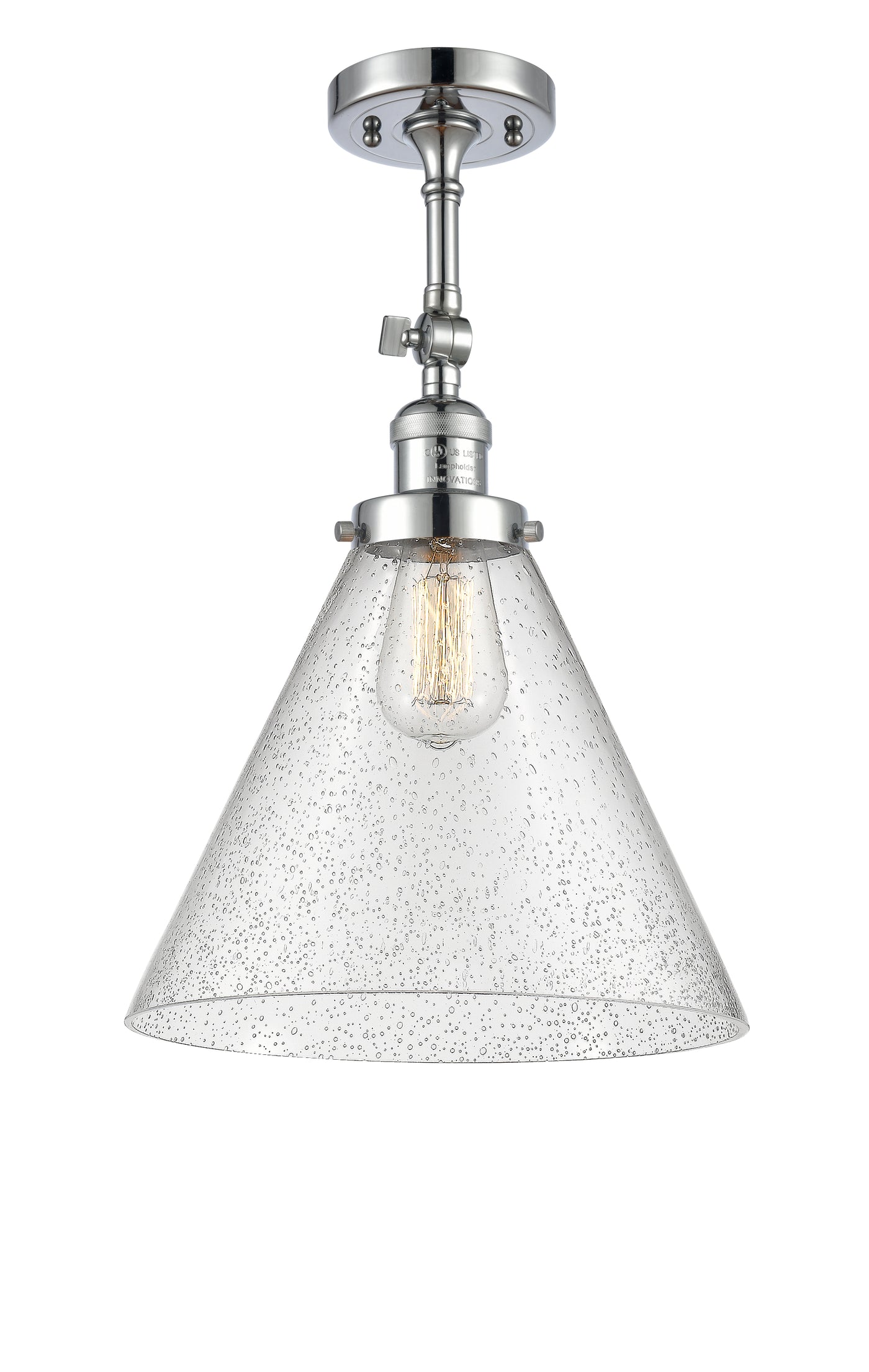 Franklin Semi-Flush Mount Glass Nickel