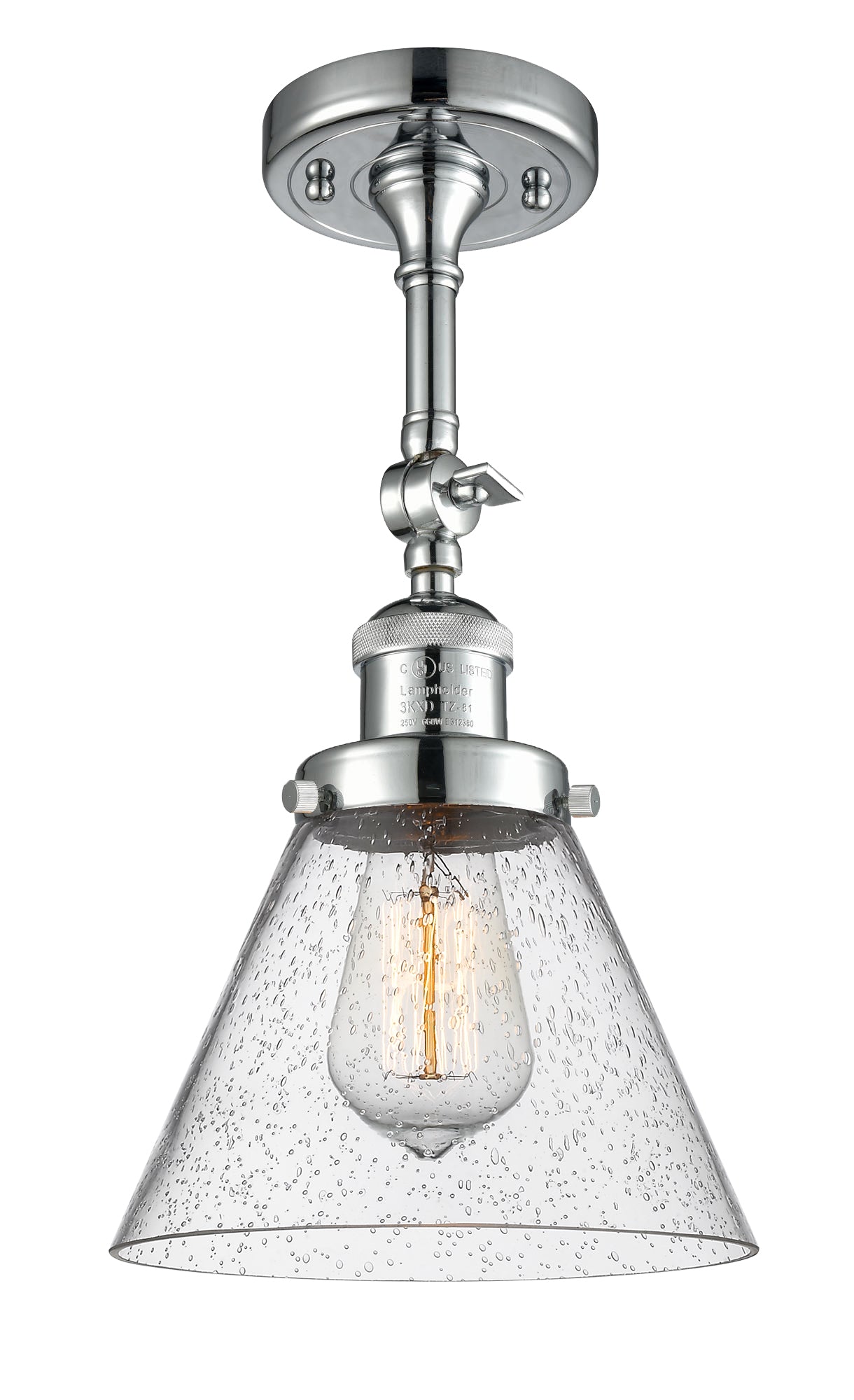 Franklin Semi-Flush Mount Brushed Nickel